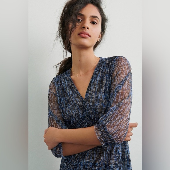 Anthropologie Gretchen Smocked Tunic | Size Small - Picture 4 of 12